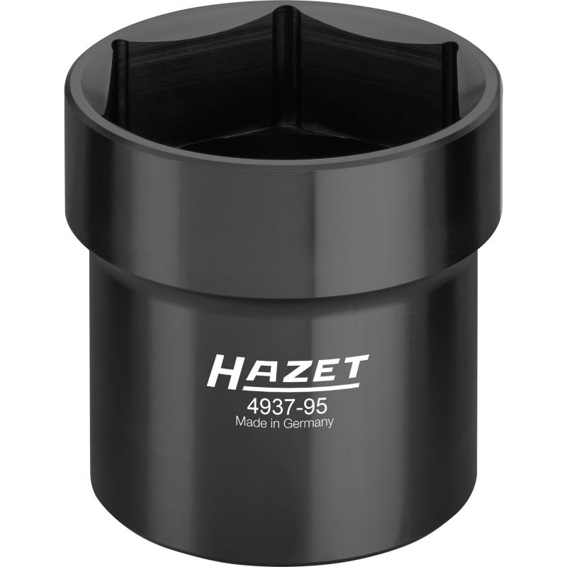Kravas auto eļļas vāciņa / ass uzgriežņa galva, 3/4" (20 mm) kvadrāts, doba, 95 mm (4937-95, HAZET)