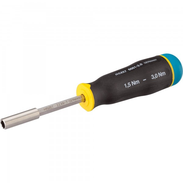 Torque screwdriver 1.5–3 Nm, 3-piece (6001-3.0/3, HAZET)