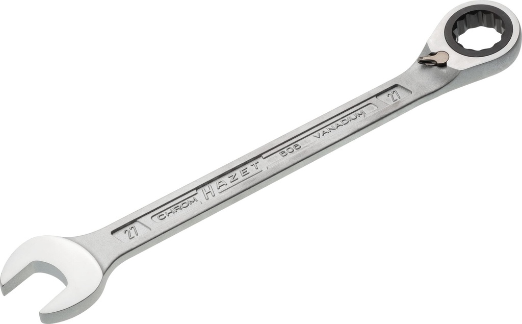 Ratcheting combination wrench 27 mm (606-27, HAZET)