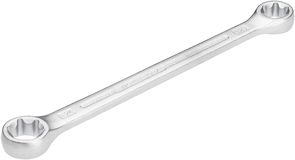 Dubultā gredzenatslēga, ārējais E-TORX® profils, E20 × E24 (609-E20XE24, HAZET)
