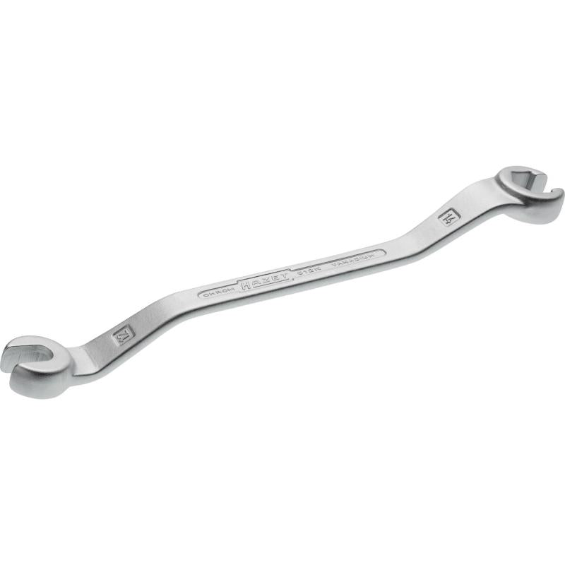 Open double box-end wrench, outside hexagon profile, 12 × 14 mm (612N-12X14, HAZET)