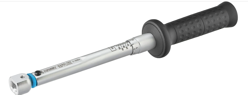 Dinamometriskā atslēga 5–60 Nm, 9 x 12 mm, ar DAkkS kalibrēšanas sertifikātu (6290-1CTCAL, HAZET)