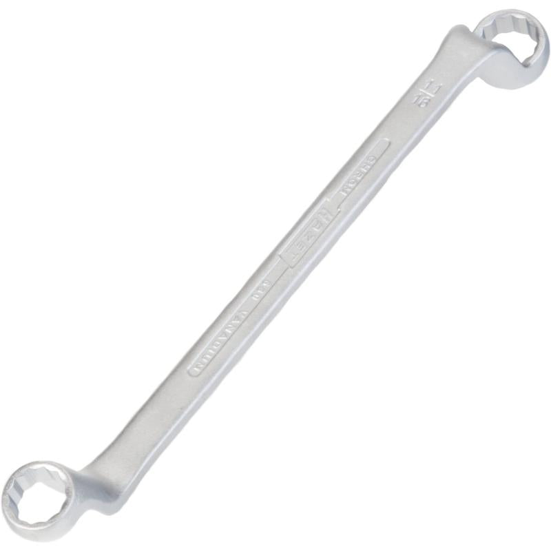 Double box-end wrench, outside 12-point profile, 19/32 × 11/16″ (630A-19/32X11/16, HAZET)