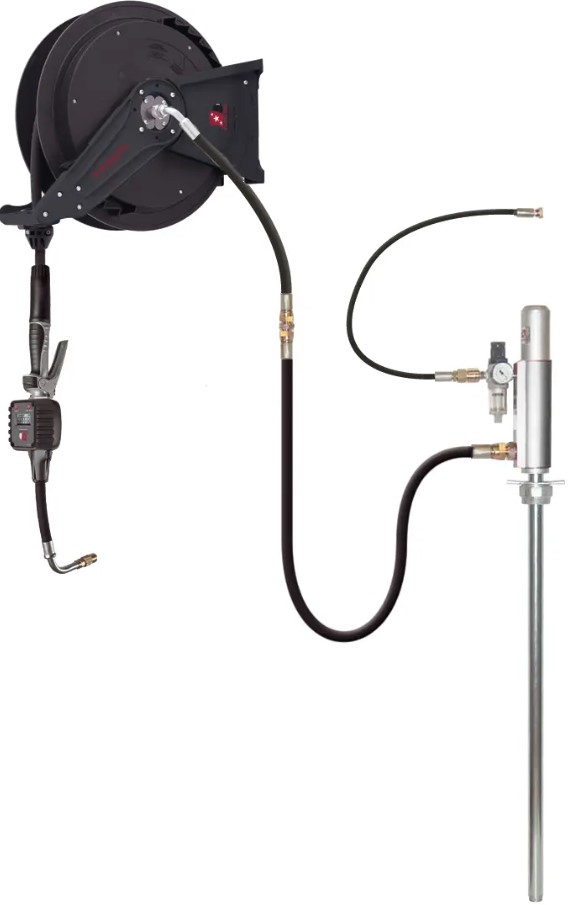 3:1 oil pump kit with hose reel (137-04, EUROLUBE)