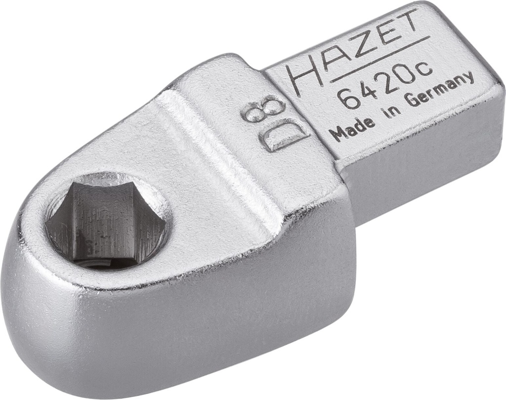Ievietojamais uzgaļu turētājs - 9x12 mm kvadrāts, viengabala (6420C, HAZET)