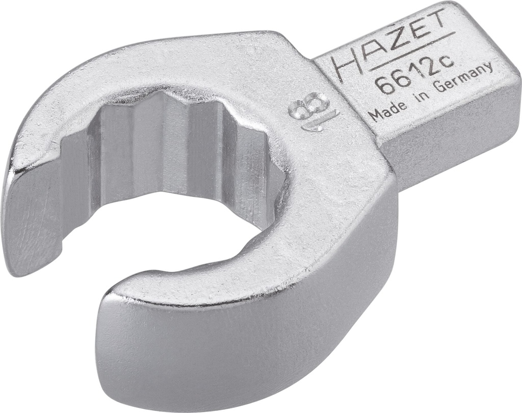 Insert box-end wrench, open, 9x12mm, 18mm (6612C-18, HAZET)