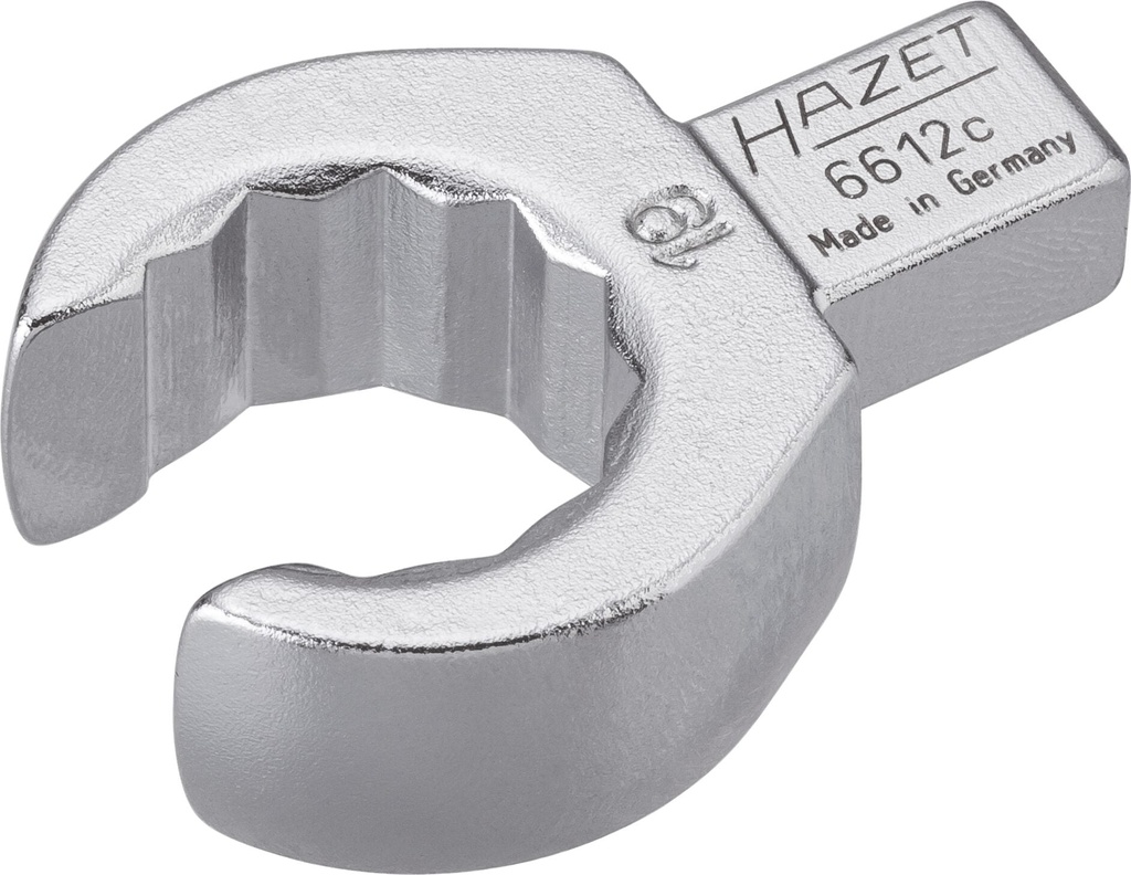 Ieliekamā gredzenatslēga, atvērta, 9x12mm, 19mm (6612C-19, HAZET)