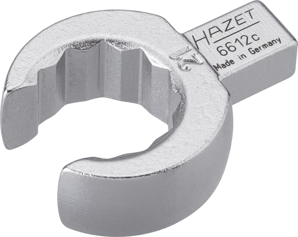 Ieliekamā gredzenatslēga, atvērta, 9x12mm, 21mm (6612C-21, HAZET)