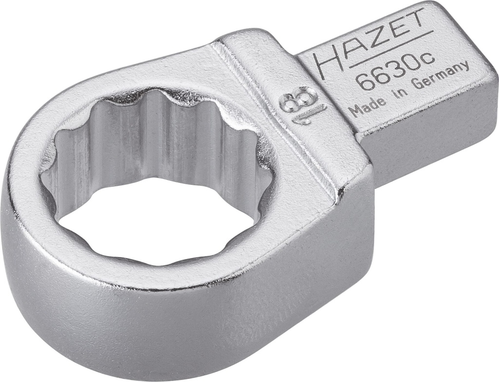 Ieliekamā gredzenatslēga, 9x12mm, 18mm (6630C-18, HAZET)