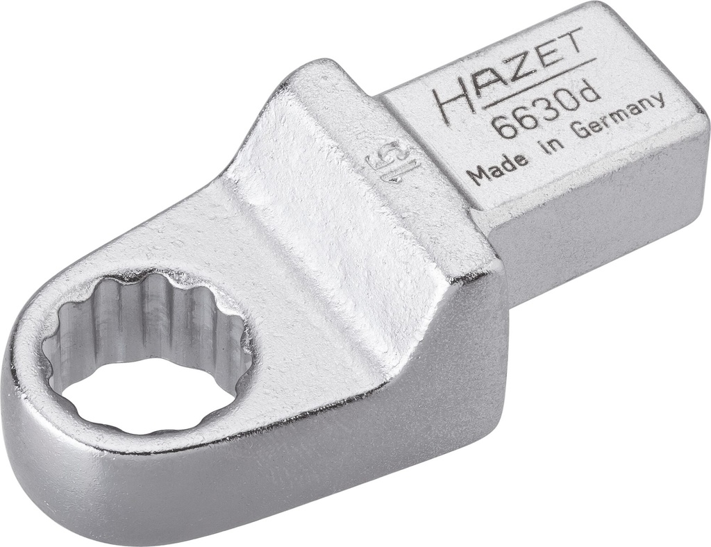 Insert box-end wrench, 12-point - 14 x 18 mm insert square, solid (6630D-15, HAZET)