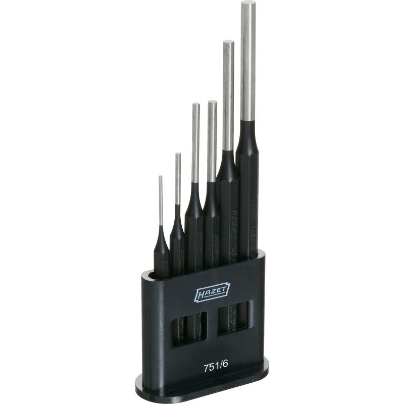 Drift pin (punch) set, 6 pcs (751/6, HAZET)