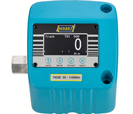 Elektroniskais griezes momenta testeris 50–1100 Nm (7902E, HAZET)