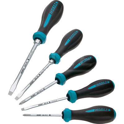 HEXAnamic® atsuktuvų rinkinys – plokščias profilis, kryžminis profilis PH (802/5, HAZET)