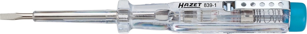 Phase Tester Screwdriver, Slotted 0.5 x 2.8 mm (839-1, HAZET)