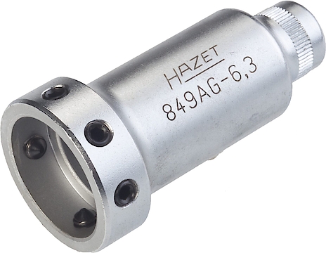 Tool holder, 1/4 inch (6.3 mm) square, hollow (849AG-6.3, HAZET)