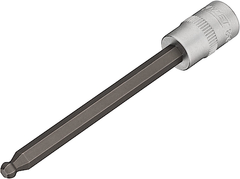 Engine speed sensor ball-head screwdriver socket – 1/4 inch (6.3 mm) square, hollow (8501KK-4, HAZET)