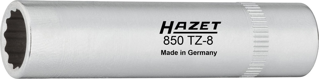 Sadales ķēdes vāka gala atslēga 8 mm, 1/4 collas, dobja (850TZ-8, HAZET)