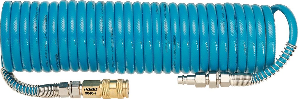 Spiral hose with quick couplings 7.62 m (9040-7, HAZET)