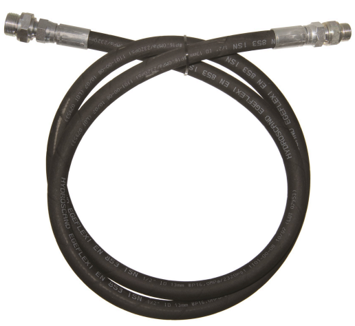 Hydraulic hose with fittings 2 m, 1/2 in., G3/4(M)/G1/2(F) – G1/2(F/M) (16740, EUROLUBE)
