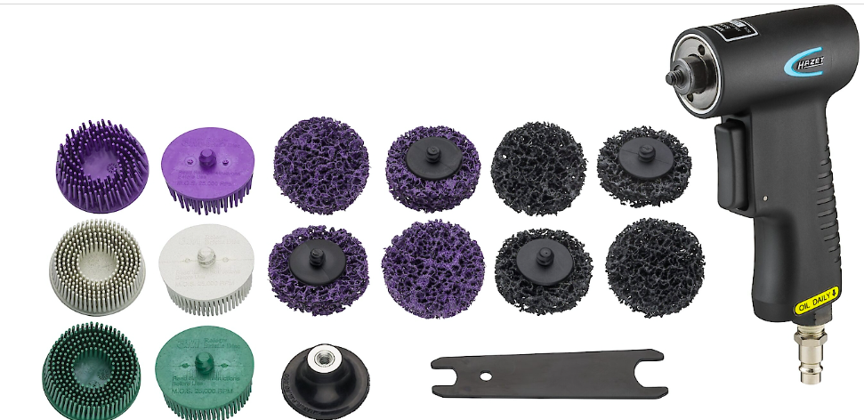 Bristle Disc Sanding Set (9033-11/17, HAZET)