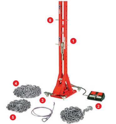 Power Post A kabinos remonto sistema (HD86B, BLACKHAWK)
