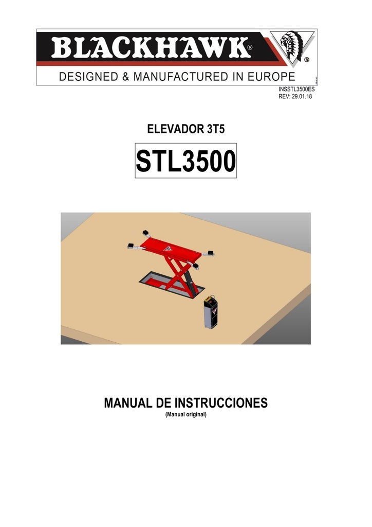 Instrukcija STL3500 - ES (INSSTL3500ES, BLACKHAWK)