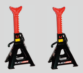 Pair of axle stands 3T (STA30, BLACKHAWK)
