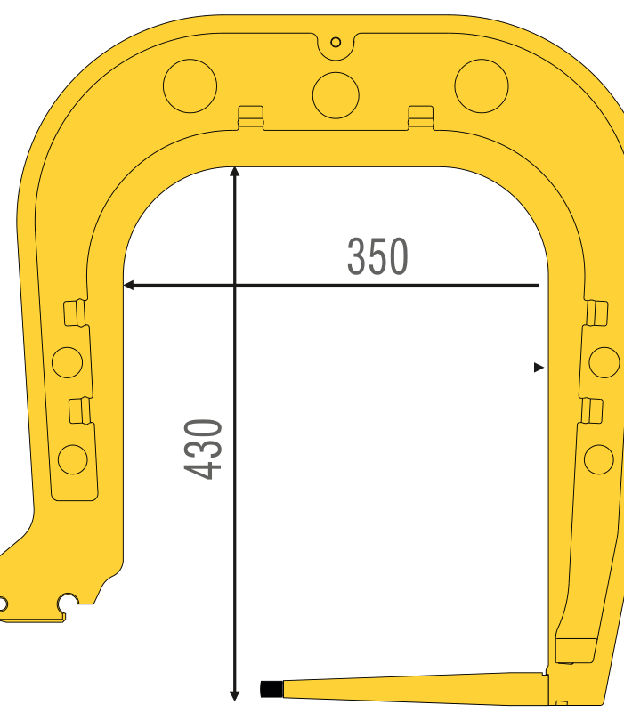 Svira C tips (CA6), L=430 mm ar elektrodu (WEL14008, BLACKHAWK)