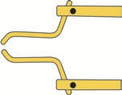 Tiesi L formos svirtis 350 mm su elektrodais WEL1700 (WEL17009, BLACKHAWK)