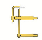 Taisna L-veida svira 500 mm ar elektrodiem WEL1700 (WEL17010, BLACKHAWK)