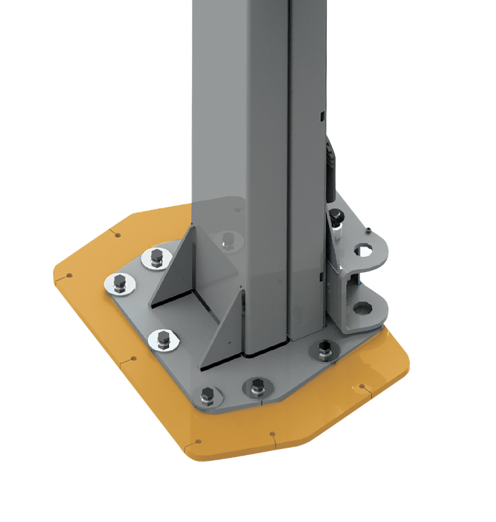 Komplekts ar balsta plāksnēm (min. biezums līdz 120 mm), RAVAGLIOLI (VSG.2CALL.901453)