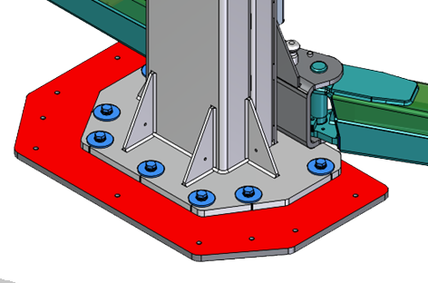 Kit containing outrigger plates (min. thickness up to 120 mm), RAVAGLIOLI (VSG.2CALL.902412)