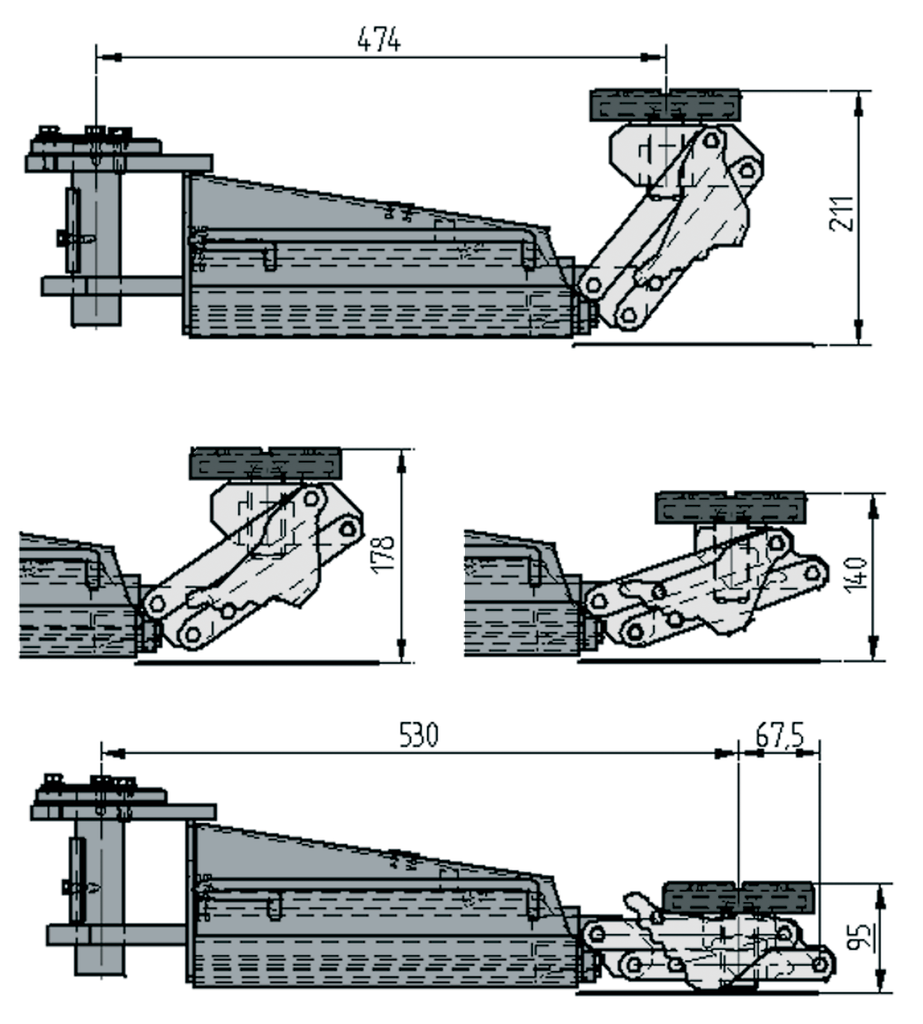 Accessory for 2.7–3.2 t lifts, suitable for KPH370.32K (S336A1, RAVAGLIOLI)