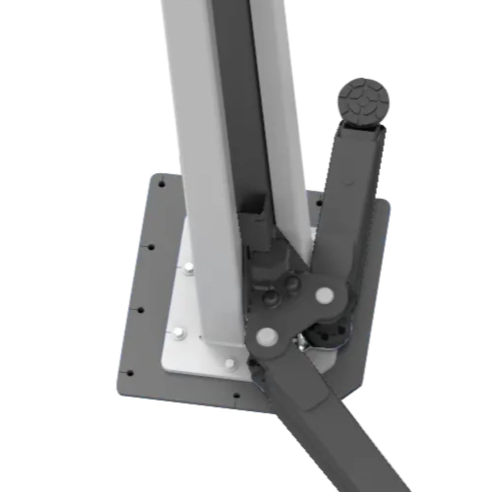 Set of plates for installing 2-post baseless lifts, floor 100/150 mm (S337A2, RAVAGLIOLI)