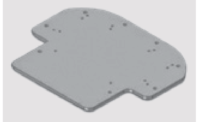Plākšņu komplekts divbalstu pacēlāju bez pamatnes montāžai, grīda 100/150 mm (S349A1, RAVAGLIOLI)