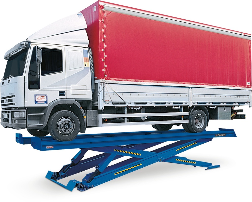 Iegremdēti pacēlāja braukšanas ceļi 7000 mm, 13 000 kg (RAV713NI, RAVAGLIOLI)