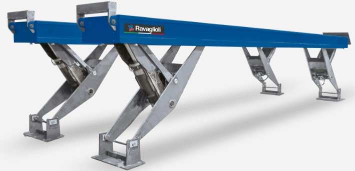 Uzbraukšanas ceļi (runways) 12000 mm, iegremdēta uzstādīšana, 25 000 kg (RAV825.12I, RAVAGLIOLI)