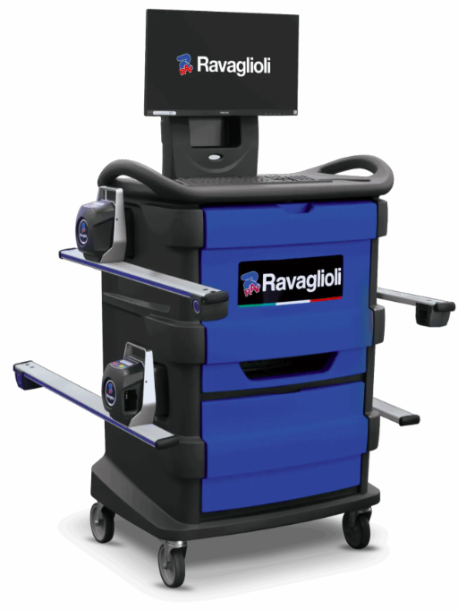 Ratų suvedimo stendas RAVTD8080PTWS.4, 8 CCD, sunkvežimiams, RAVAGLIOLI (RAV.TD808.700209)