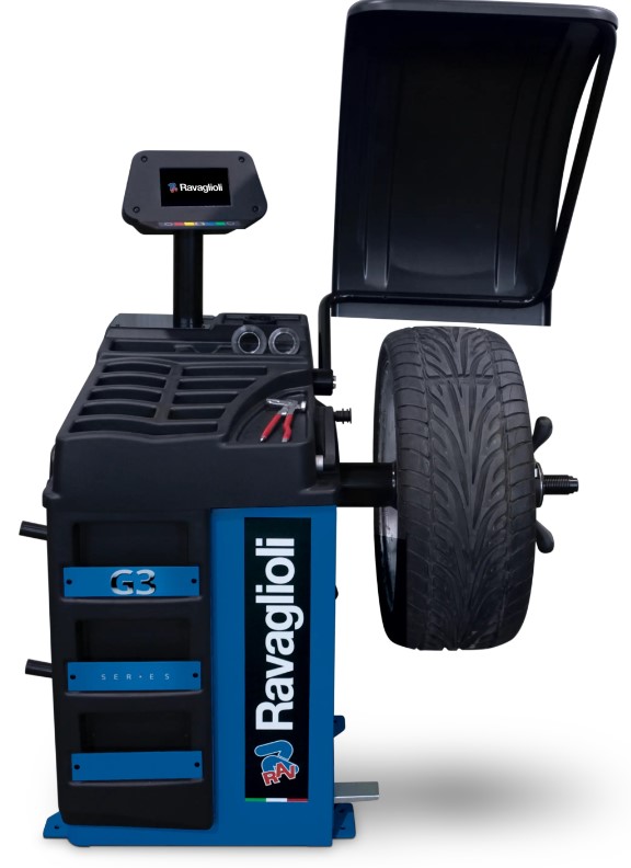 Car wheel balancer G3.128NR (7 in. touch screen) (RAV.G3128.201355, RAVAGLIOLI)