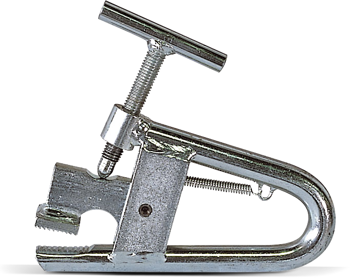 Tyre bead locking clamp for earth-moving machine wheels (G108A25, RAVAGLIOLI)