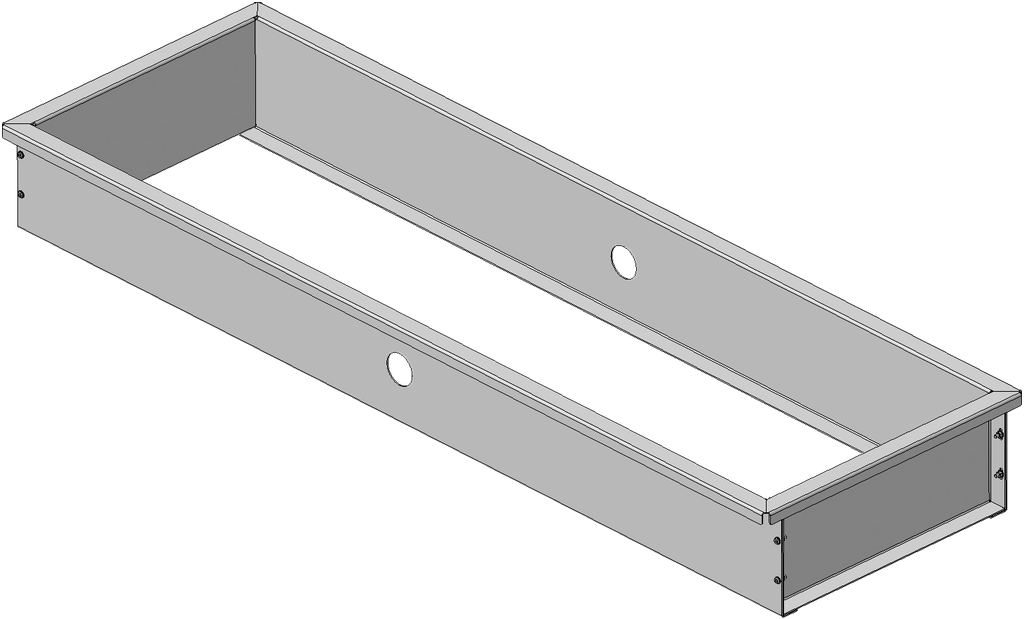 Frame for pits for roller stands with weight cells, RAVAGLIOLI (SRT102PCON)