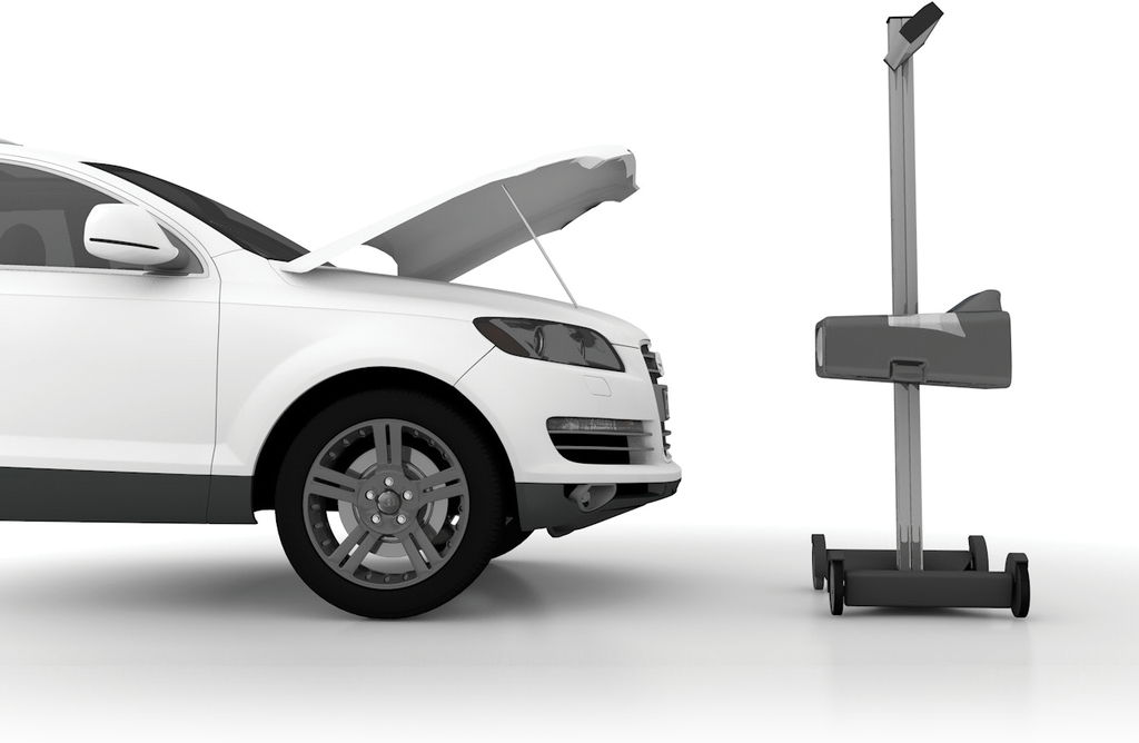 Mechanical headlight tester on wheels, digital display (CFD102, RAVAGLIOLI)