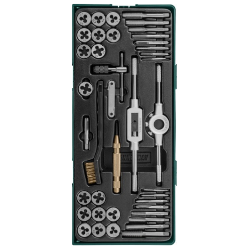 40PCS TAP & DIE SET MATERIAL: ALLOY STEEL (AG10001SP, JONNESWAY)