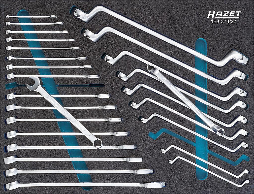Wrench set, 27-piece (163-374/27, HAZET)