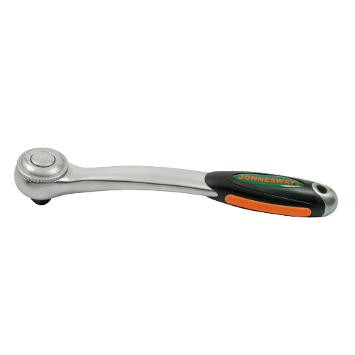 Lenktas raktas su terkšline rankena 3/8", 72 dantukai (R3403, JONNESWAY)