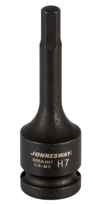 Trieciena muciņa ar sešstūra (HEX) uzgali 1/2", izmērs: H7, L: 78 mm (S05A4H7, JONNESWAY)