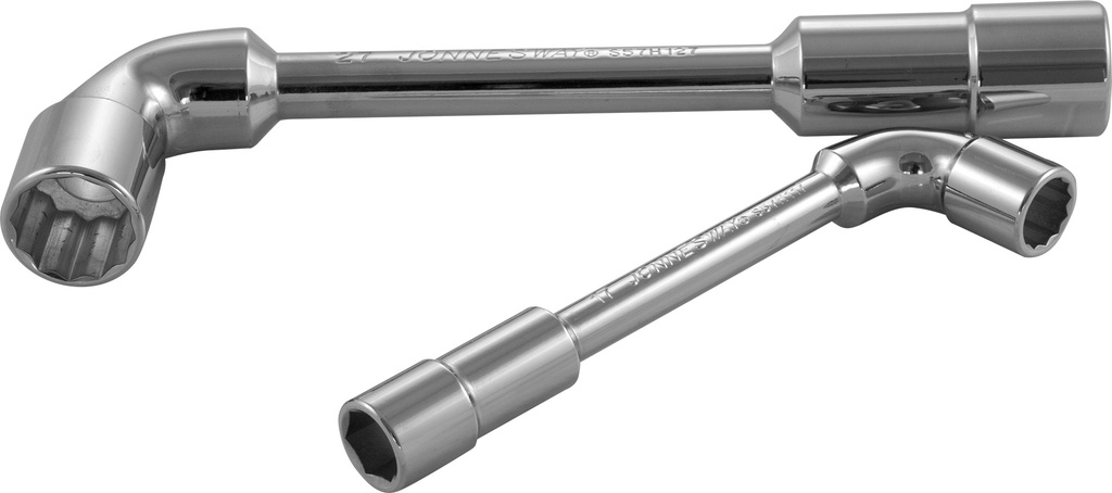 ANGLE SOCKET WRENCH, CR-V POLISH FINISHED, SIZE: 27MM (S57H127, JONNESWAY)