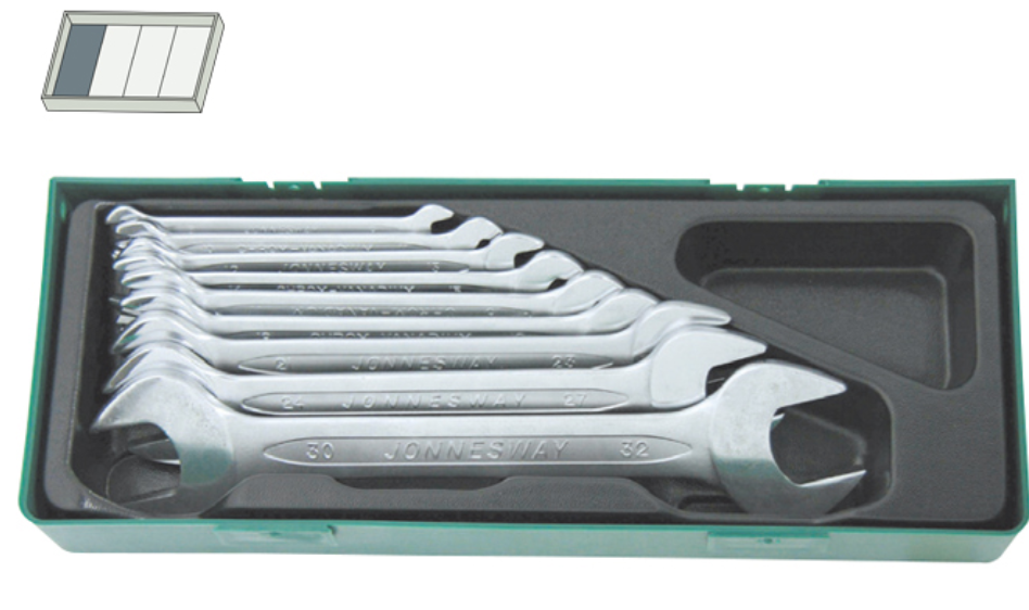 10PCS OPEN END WRENCH (W25110SP, JONNESWAY)
