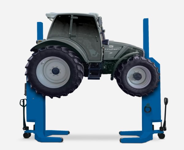 Electro-hydraulic mobile 2-column lift for tractors 2 × 8.5 T, RAVAGLIOLI (RAV308H.2AGR, RAVAGLIOLI)