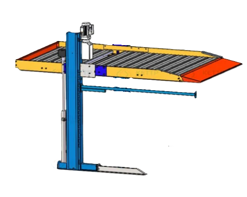 Two-column car parking lift 2.3 T, platform width 2300 (B) (2T 2300 B)